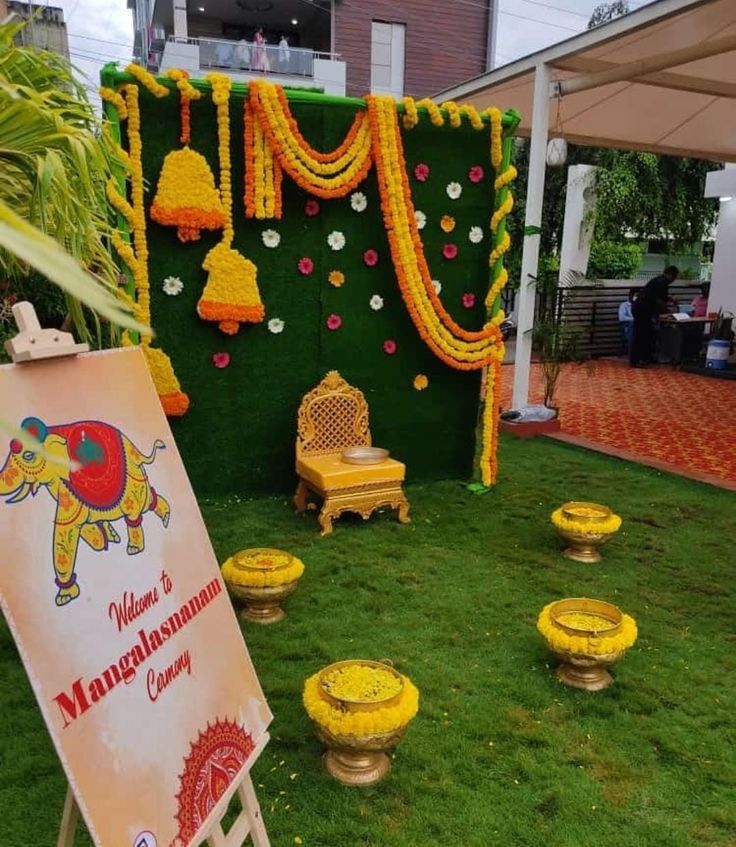 Haldi Decoration Set